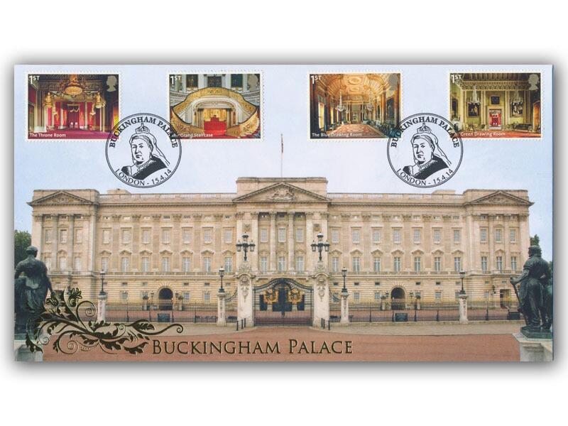 2014 Buckingham Palace, stamps from the miniature sheet, Buckingham Palace with illustration of Queen Victoria