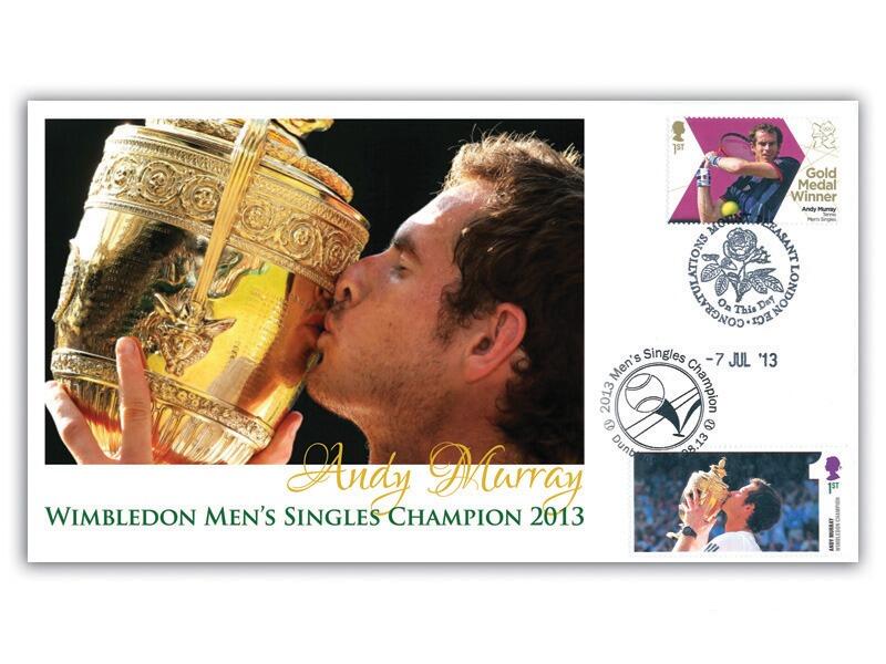 Andy Murray 2013 Double, Dunblane Postmark