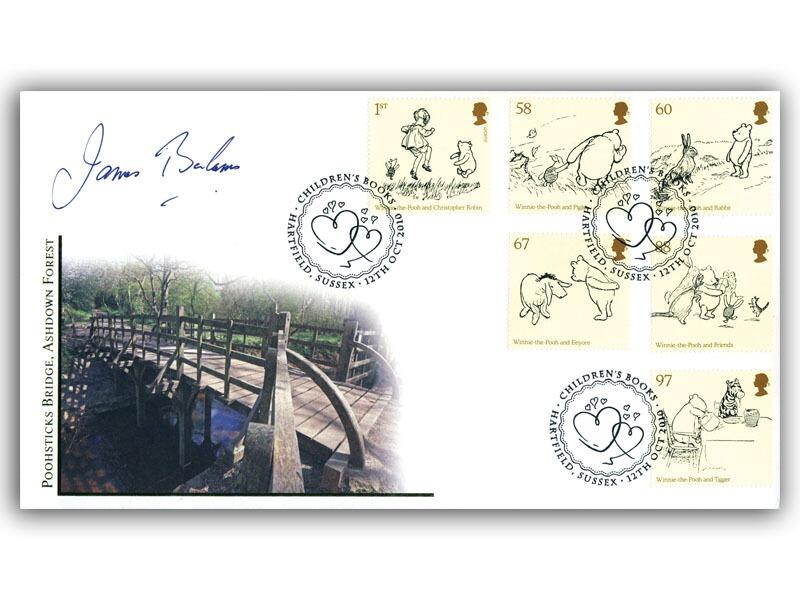 Winnie the Pooh - Pooh Sticks Bridge, signed James Bolam