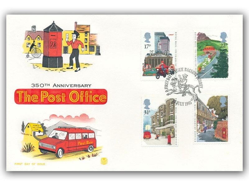 1985 350th Anniversary of the Post Office, Bagshot