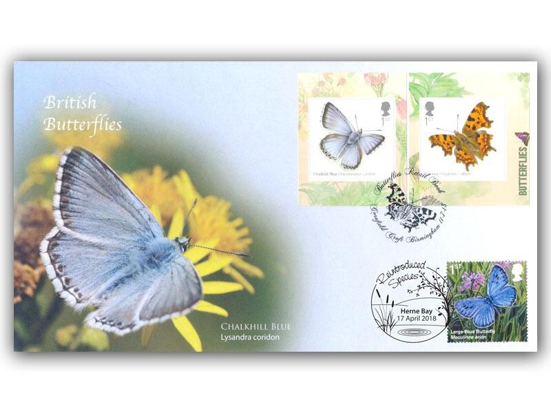Butterflies - Stamps from the Retail Booklet, 2018 Double