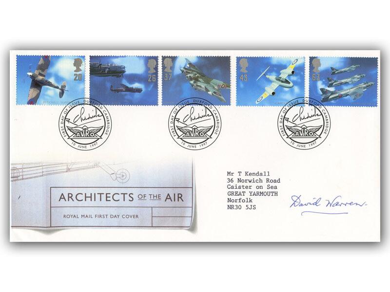 David Warren signed 1997 Architects of the Air cover