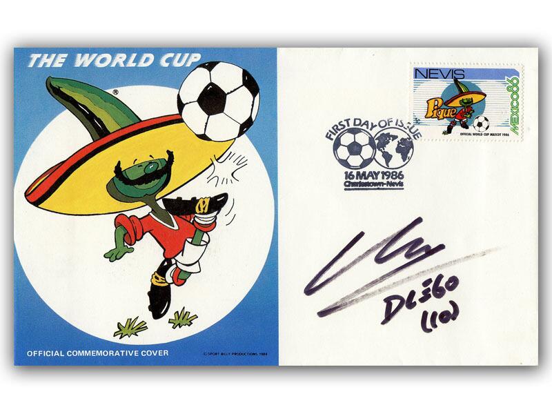 Diego Maradona signed 1986 World Cup cover