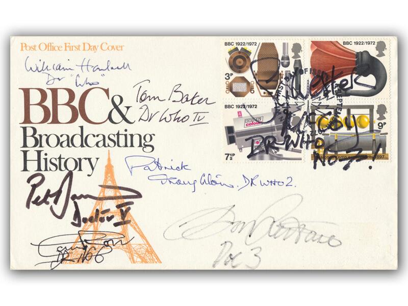 Dr Who multi signed 1972 BBC cover