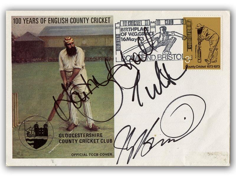 1973 Cricket cover, Gloucestershire Team