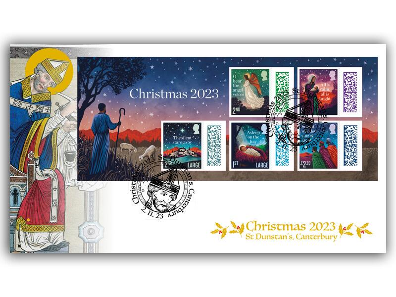 Christmas 2023 Miniature Sheet, St Dunstan Archbishop of Canterbury