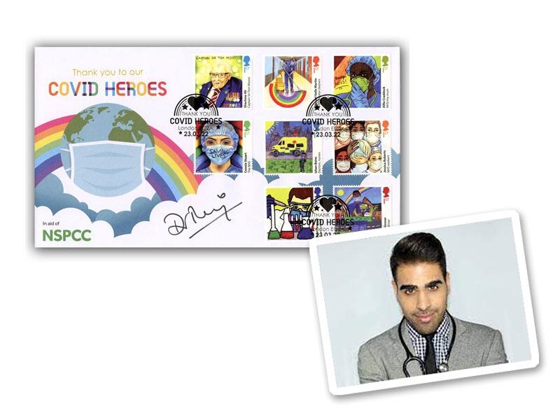 Covid Heroes Cover, signed Dr Ranj