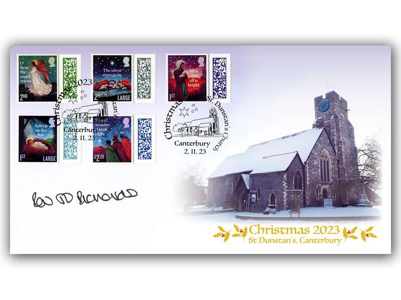 Christmas 2023 St Dunstan's Church, signed Rev'd Richards