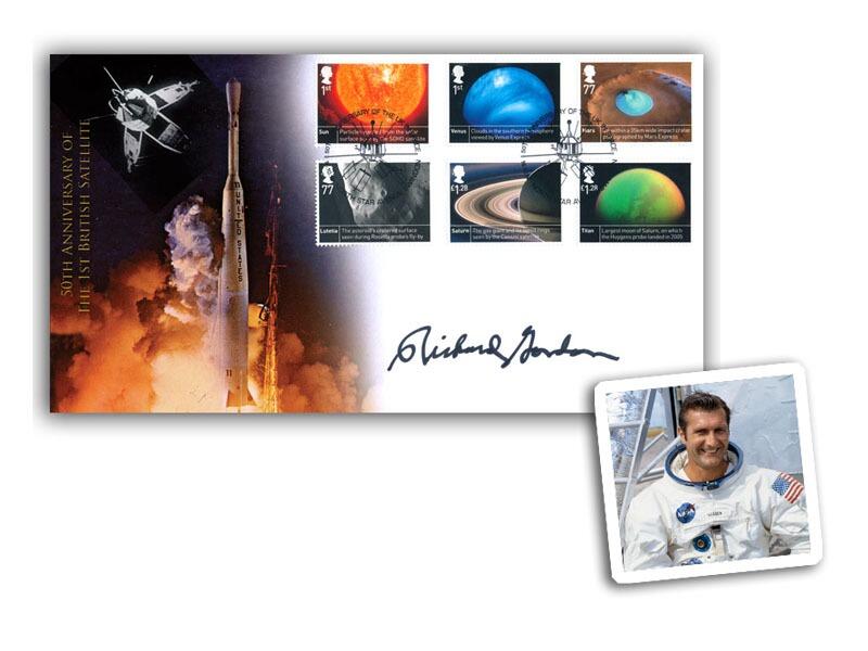 Space Science Stamp Cover Signed Richard Gordon