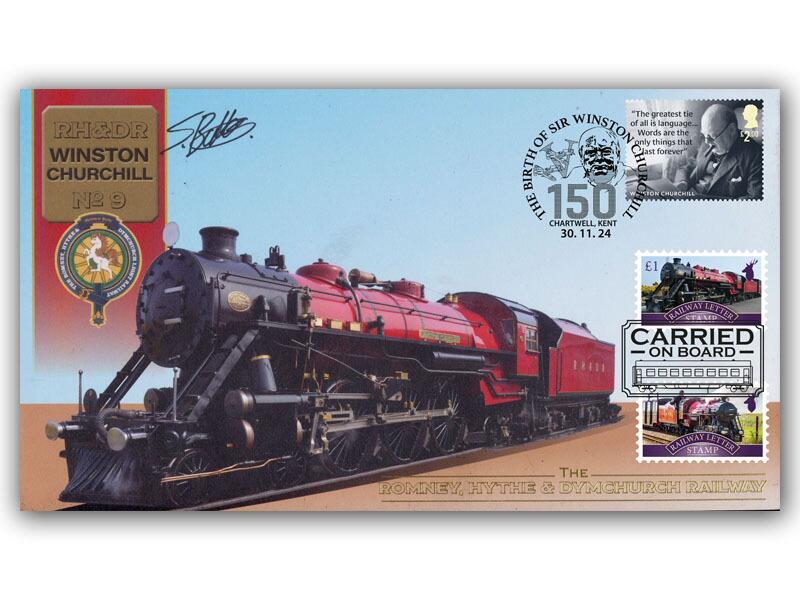 Winston Churchill Loco No.9, RHDR Light Railway, Driver signed