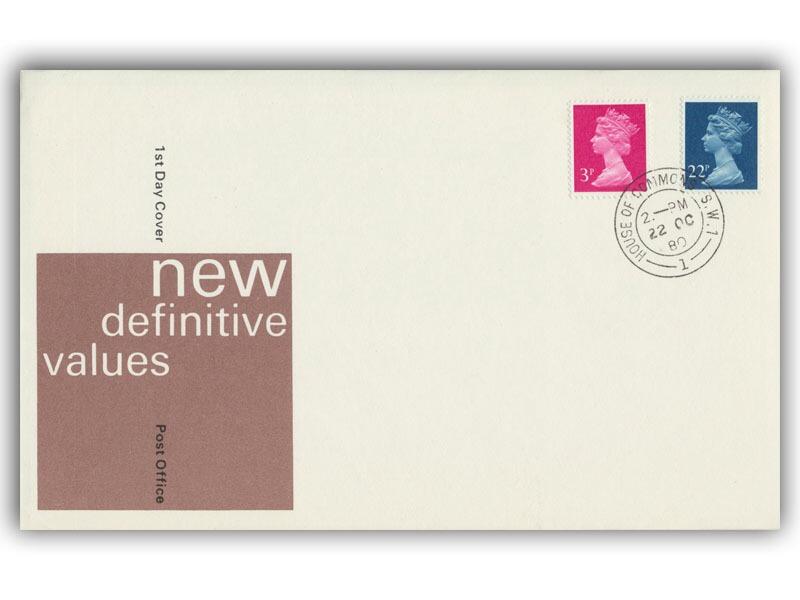 1980 3p & 22p, House of Commons CDS
