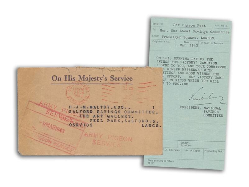 1943 Army Pigeon Service cover