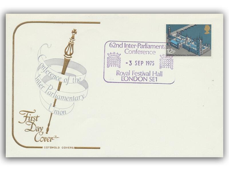 1975 Parliament, London Conference postmark, Cotswold cover