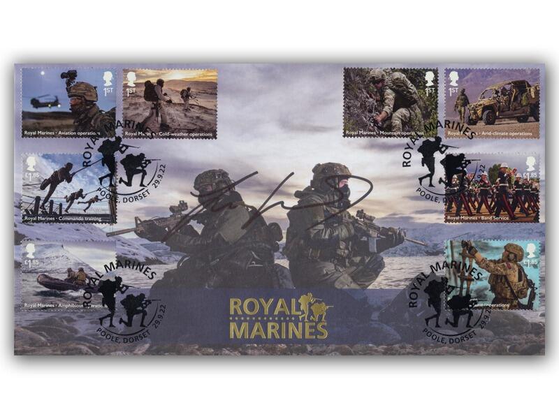 Royal Marines, signed James Cleverly 'Foreign Secretary'