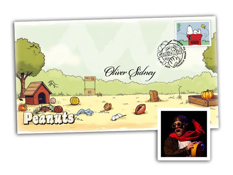 Oliver Sidney, Snoopy Autograph! Peanuts Single Stamp