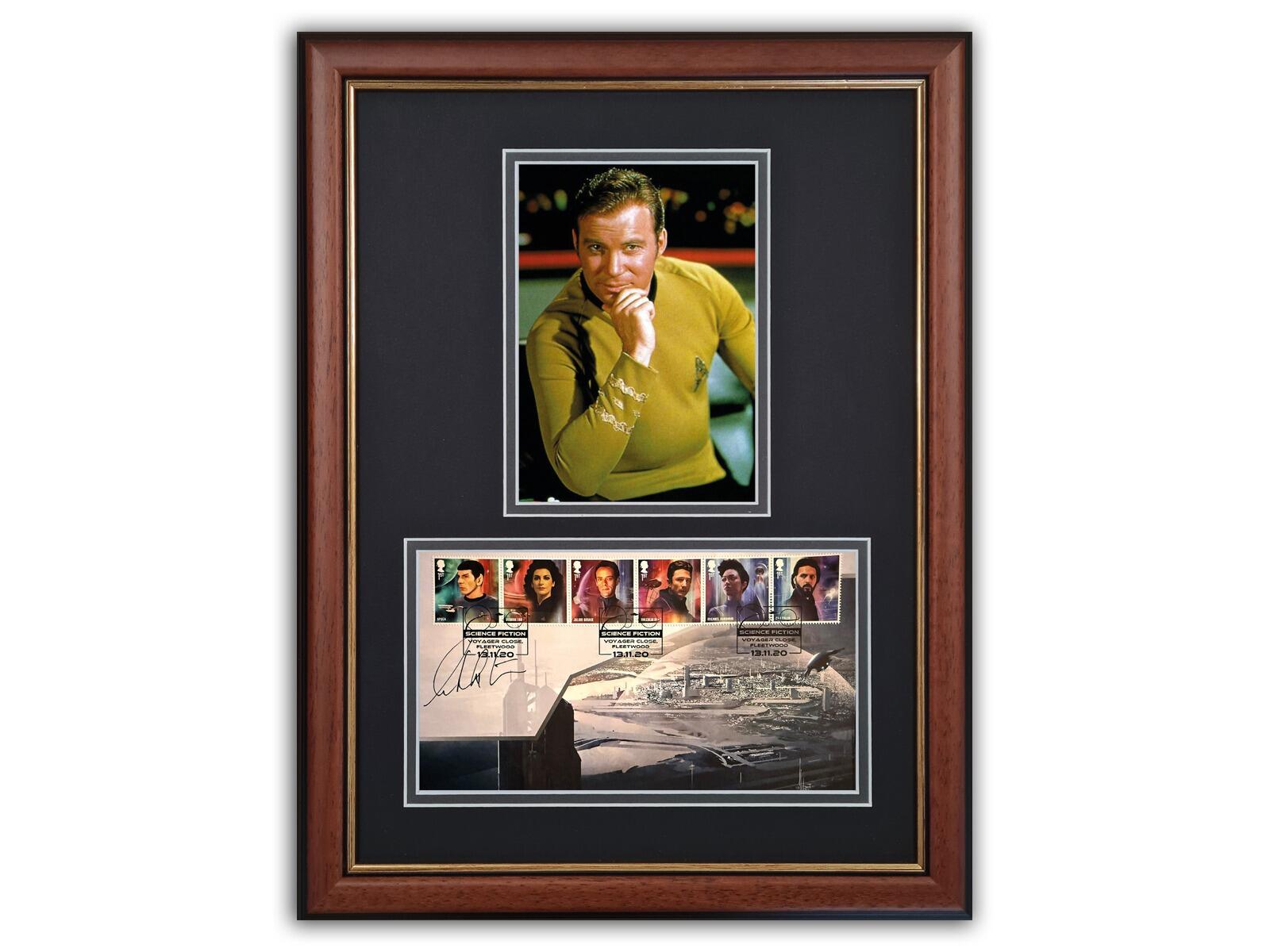 Wiliam Shatner Autographed | Brown Frame