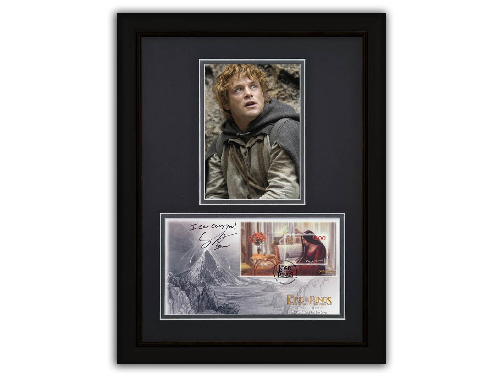Sean Astin Signed Lord of the Rings | 2022 'Two Towers' Gollum $3.00 | Black Frame