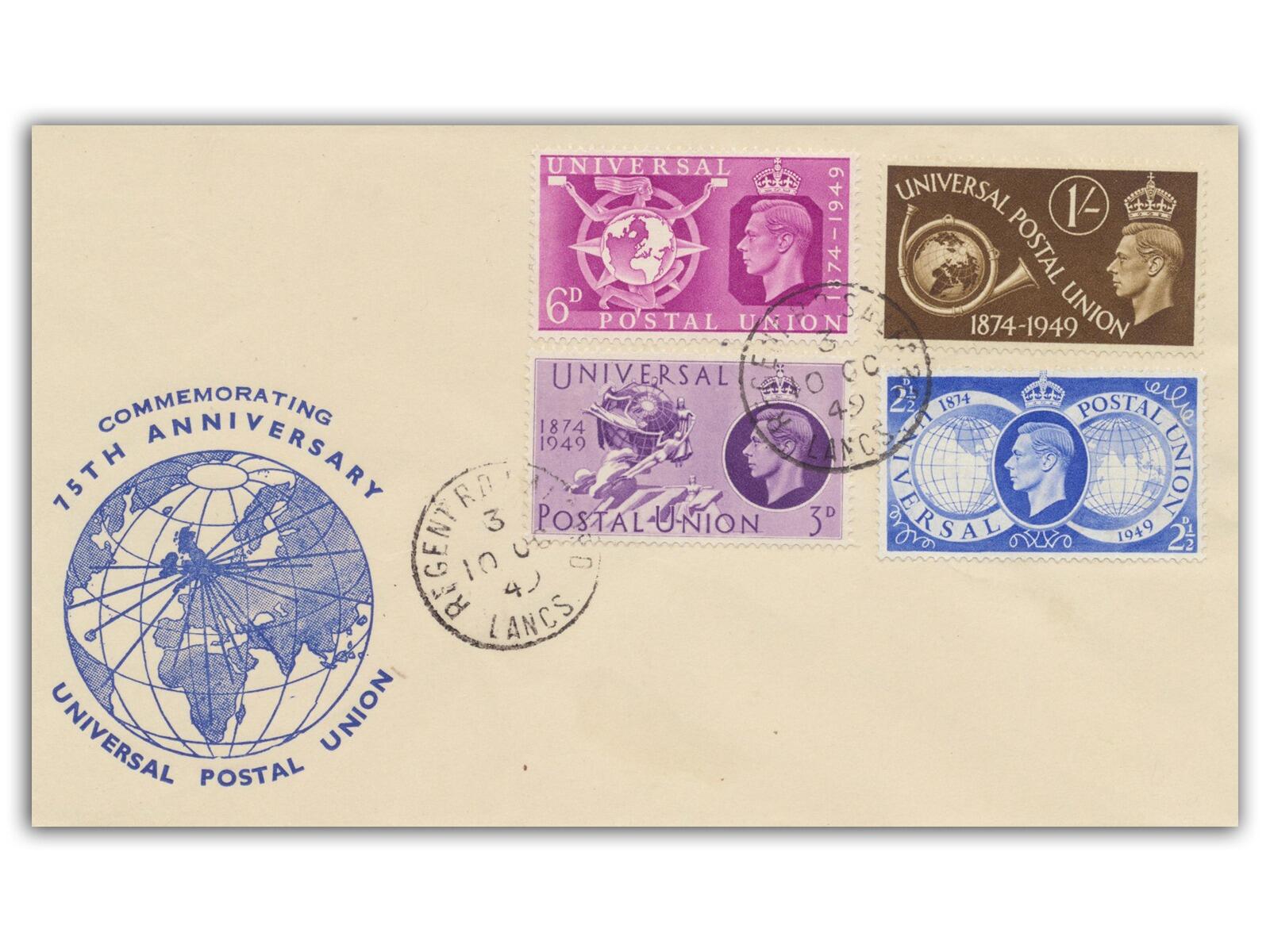 1949 Universal Postal Union, Regent Road CDS