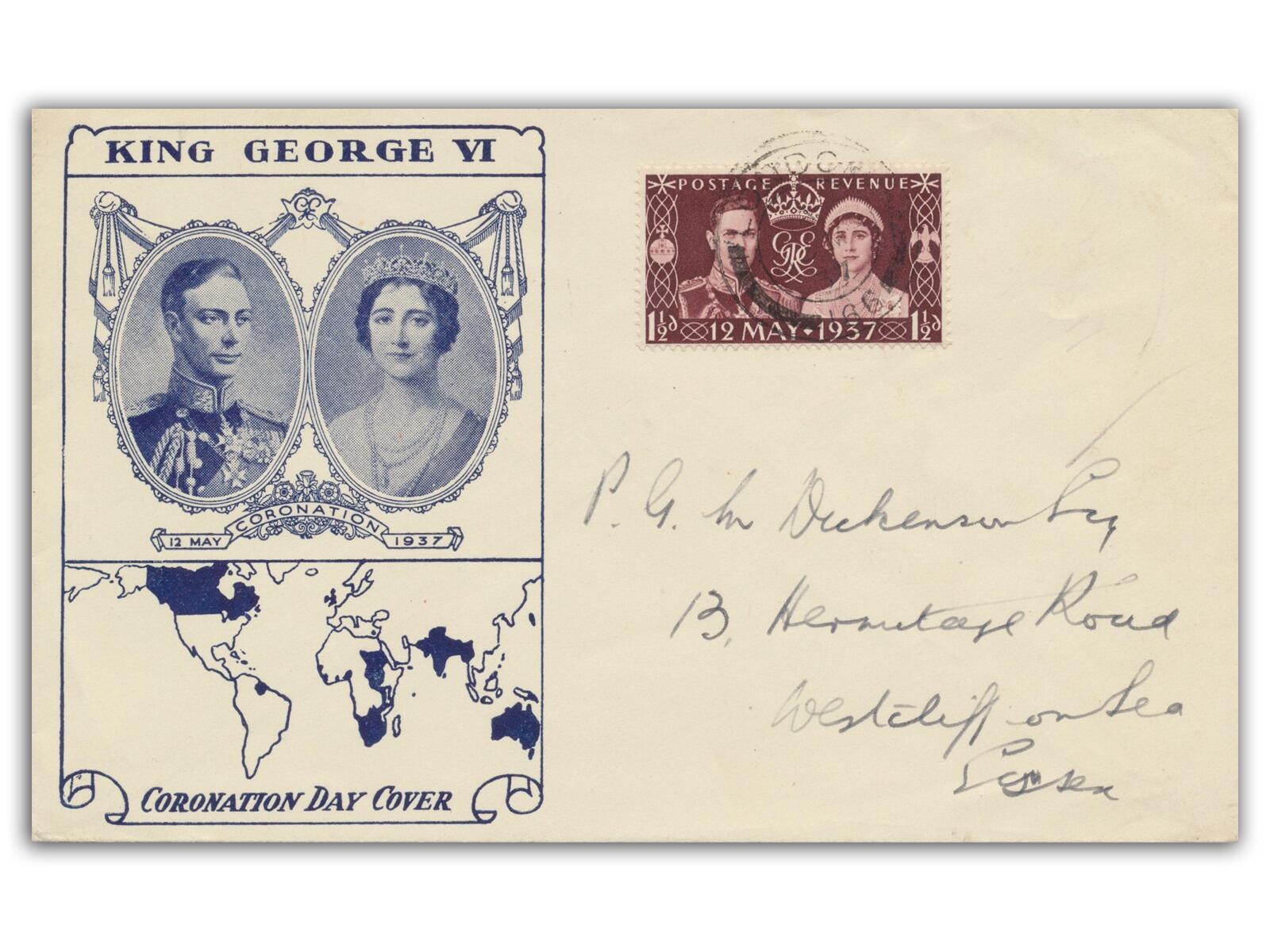 1937 Coronation, British Empire Illustration