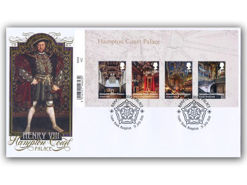 Henry VIII / Hampton Court Palace Barcode Miniature Sheet Cover