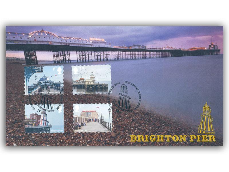 Seaside Architecture - Brighton Pier Stamps from the Miniature Sheet