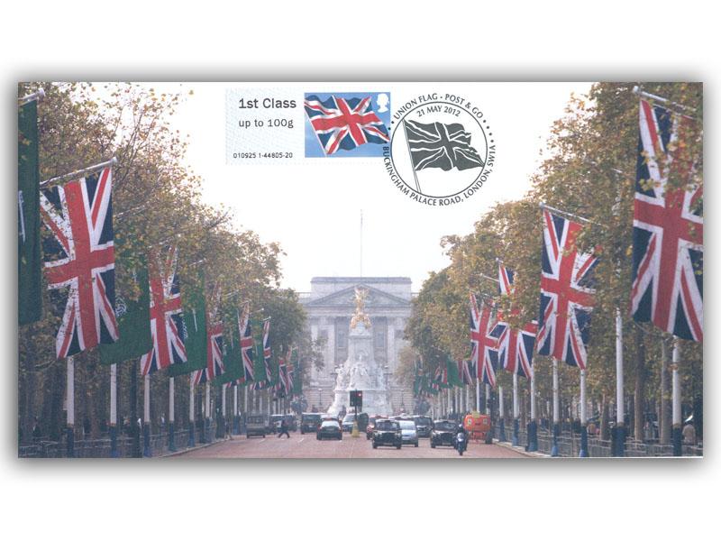Post and Go - Union Flag machine stamps