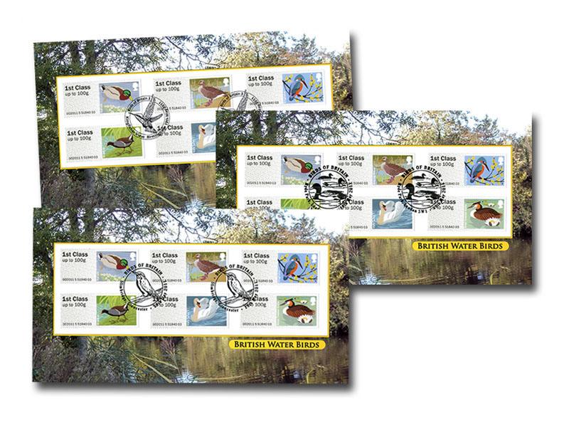 Post & Go - Water Birds Bureau Stamps Set of 3 Covers