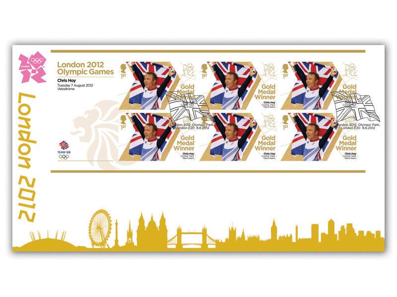 Chris Hoy Wins His Second Gold Miniature Sheet Cover