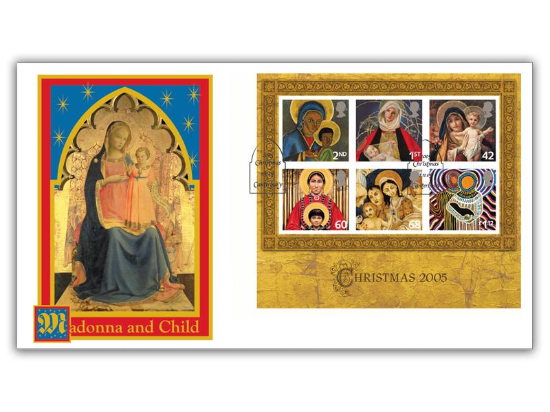 Christmas - Madonna and Child, miniature sheet