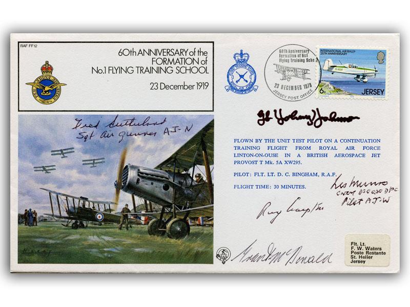 Dambusters veterans multi signed 1979 Flying School cover