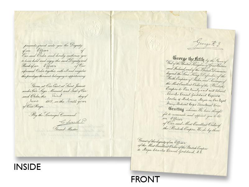 King Edward VIII signed 1918 Military Document