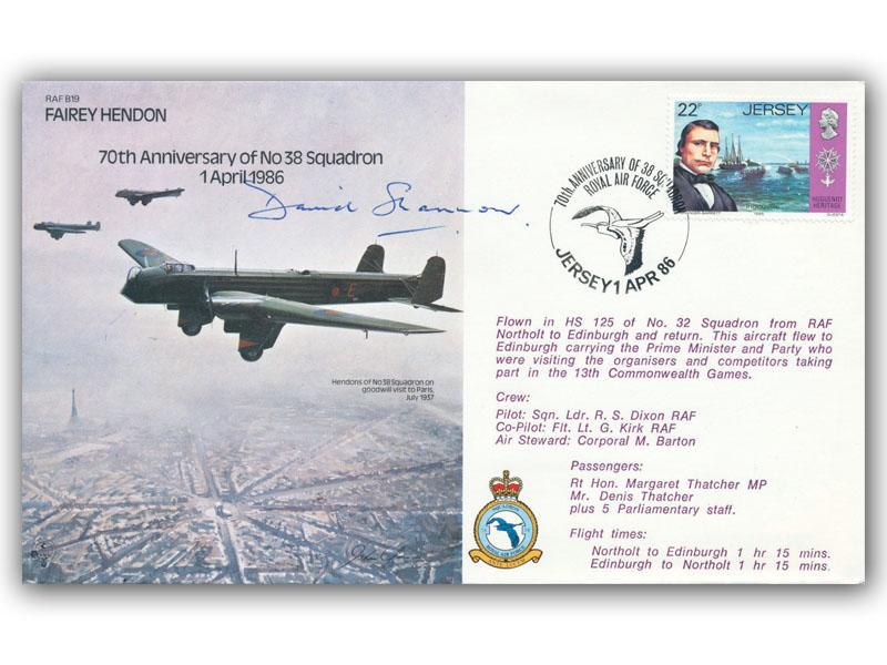 David Shannon signed 1986 No.38 Squadron 70th anniversary cover