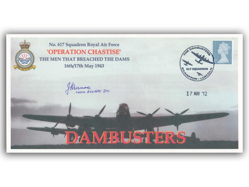 Les Munro signed 2012 Dambuster cover