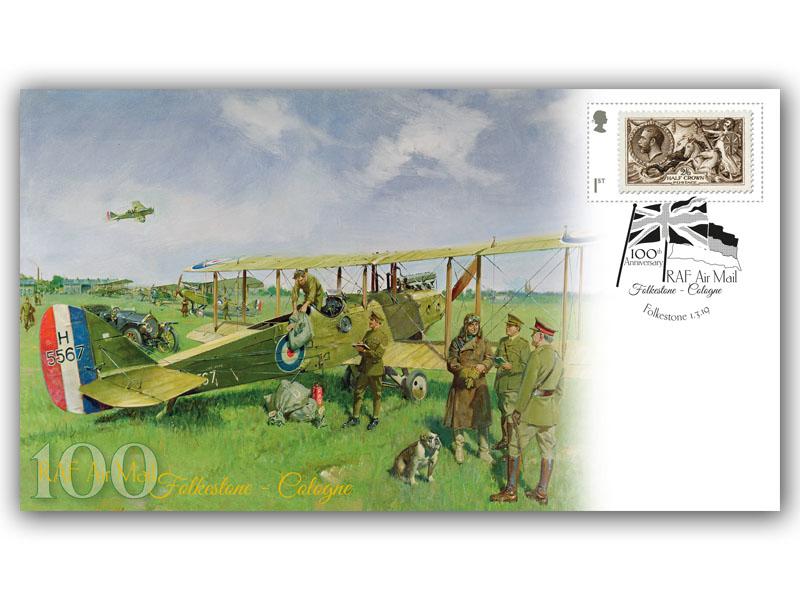 100th Anniversary of the RAF Airmail - Folkestone to Cologne