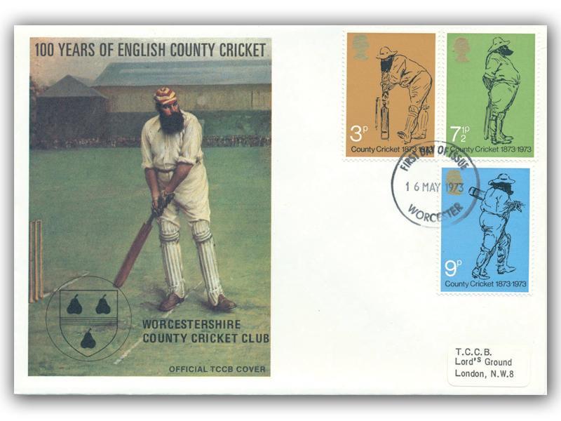 1973 Cricket TCCB Worcestershire
