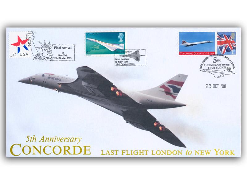 2008 London to New York Final Flight 5th anniversary