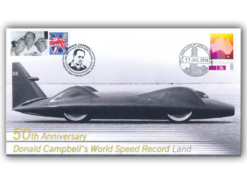 Donald Campbell Land World Speed Record, Australia, Double