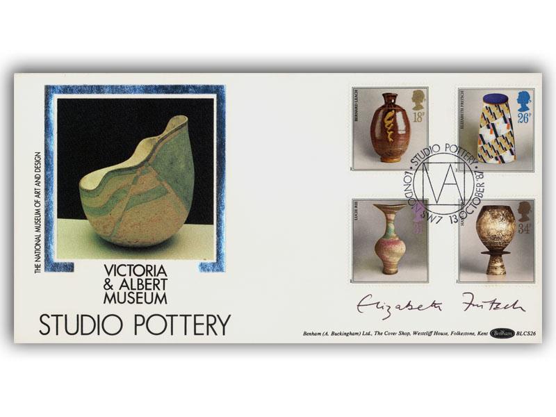 Elizabeth Fritsch signed 1987 Studio Pottery cover