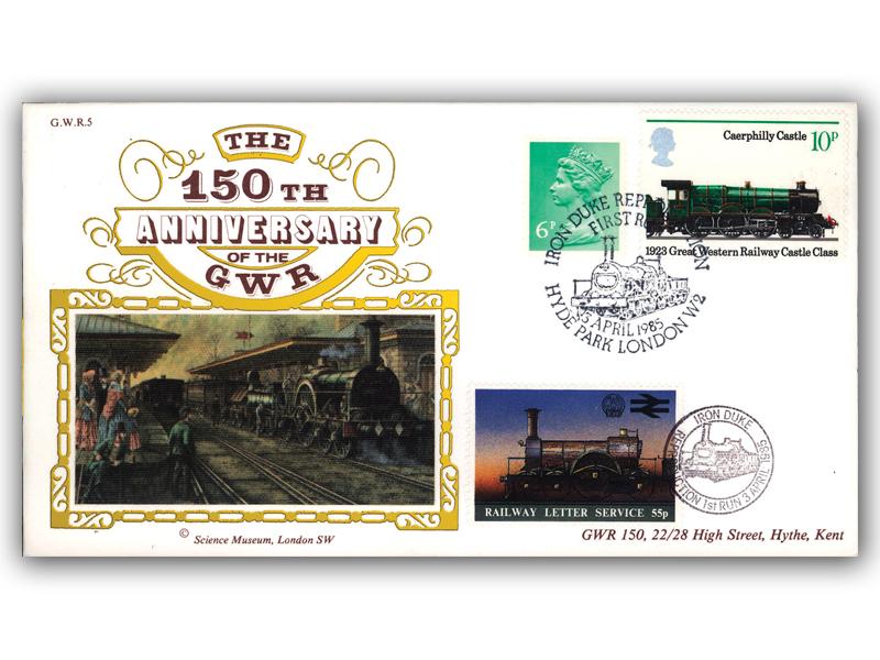 GWR150 The Iron Duke, Hyde Park postmark
