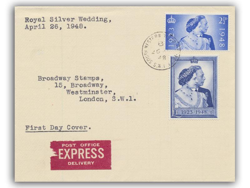 1948 Silver Wedding, South Western District Office London CDS