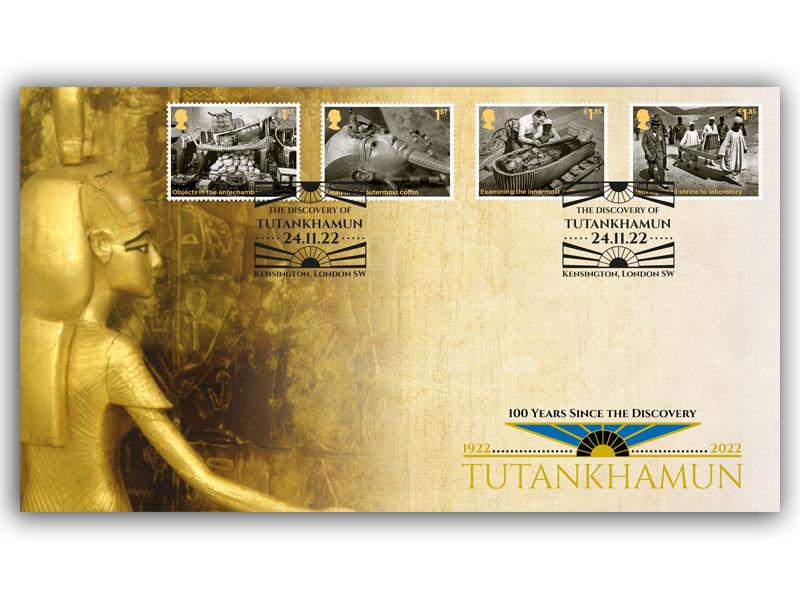 Treasures of Tutankhamun - Stamps Torn from the Miniature Sheet
