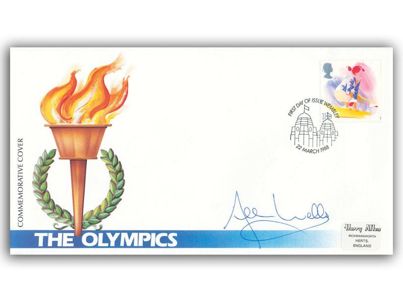 Allan Wells signed 1988 Olympics cover