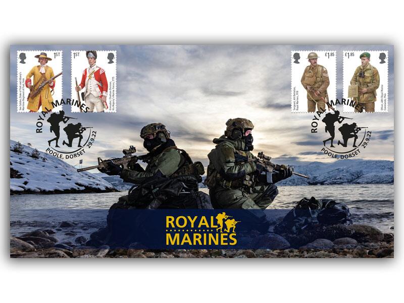 British Armed Forces - The Royal Marines Stamps from Miniature Sheet