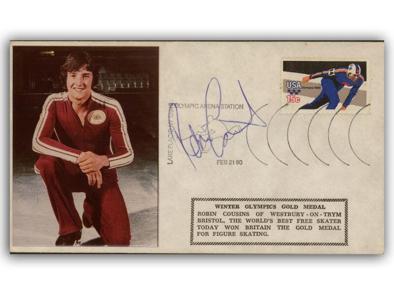 1980 Winter Olympics, signed by Robin Cousins