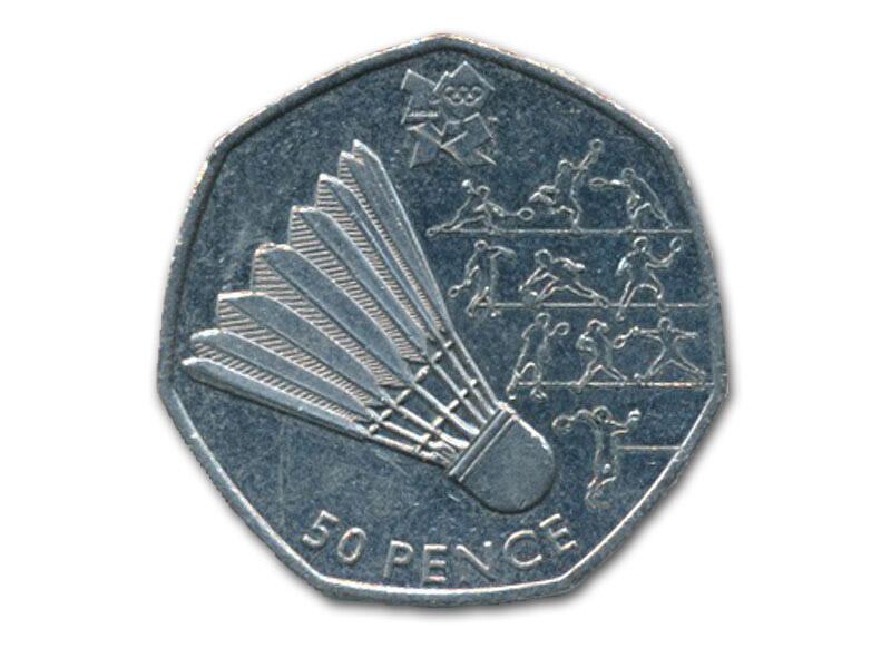 2012 Olympics 50p Coins, Badminton