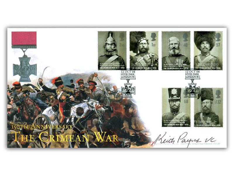 150th Anniversary of the Crimean War, signed by Keith Payne VC
