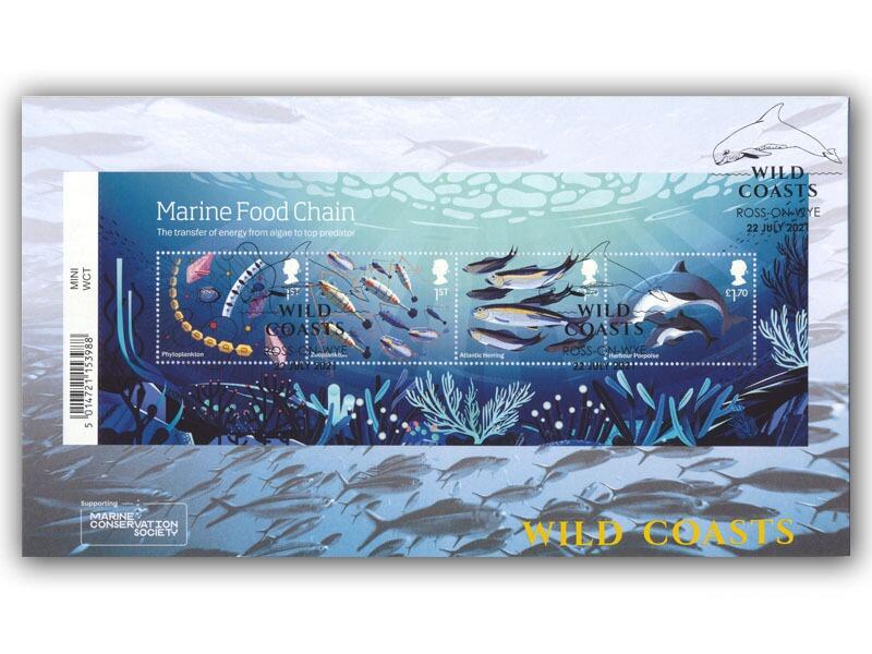 2021 Wild Coasts Barcoded Miniature Sheet cover
