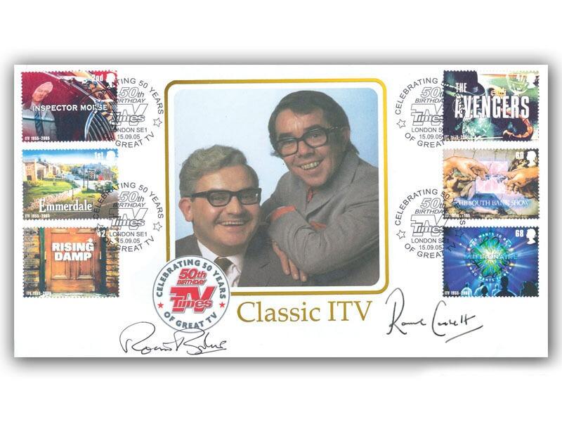 Classic ITV - The Two Ronnies, signed by Ronnie Barker and Ronnie Corbett