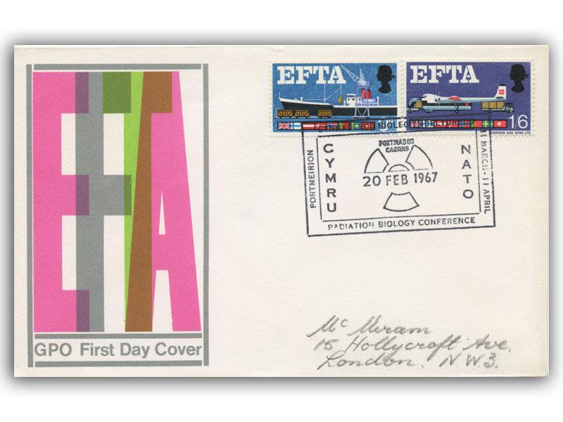 1967 EFTA, ordinary, NATO postmark