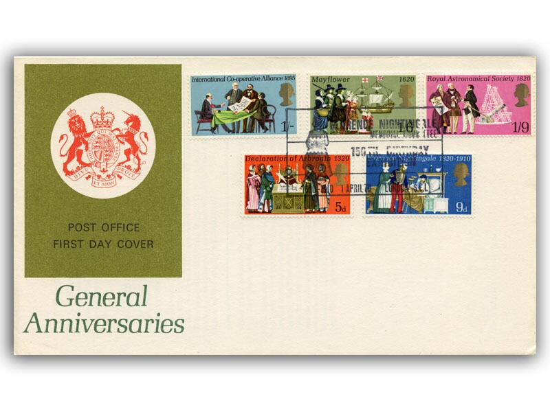 1970 Anniversaries, Florence Nightingale postmark
